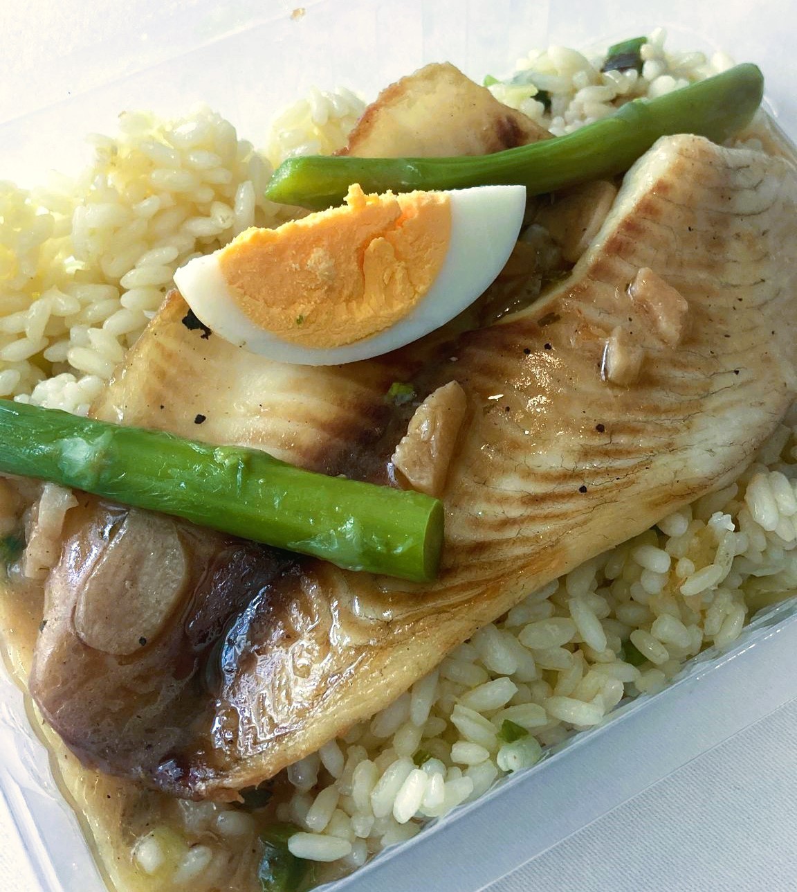 Lenguado A La Vasca con arroz salteado