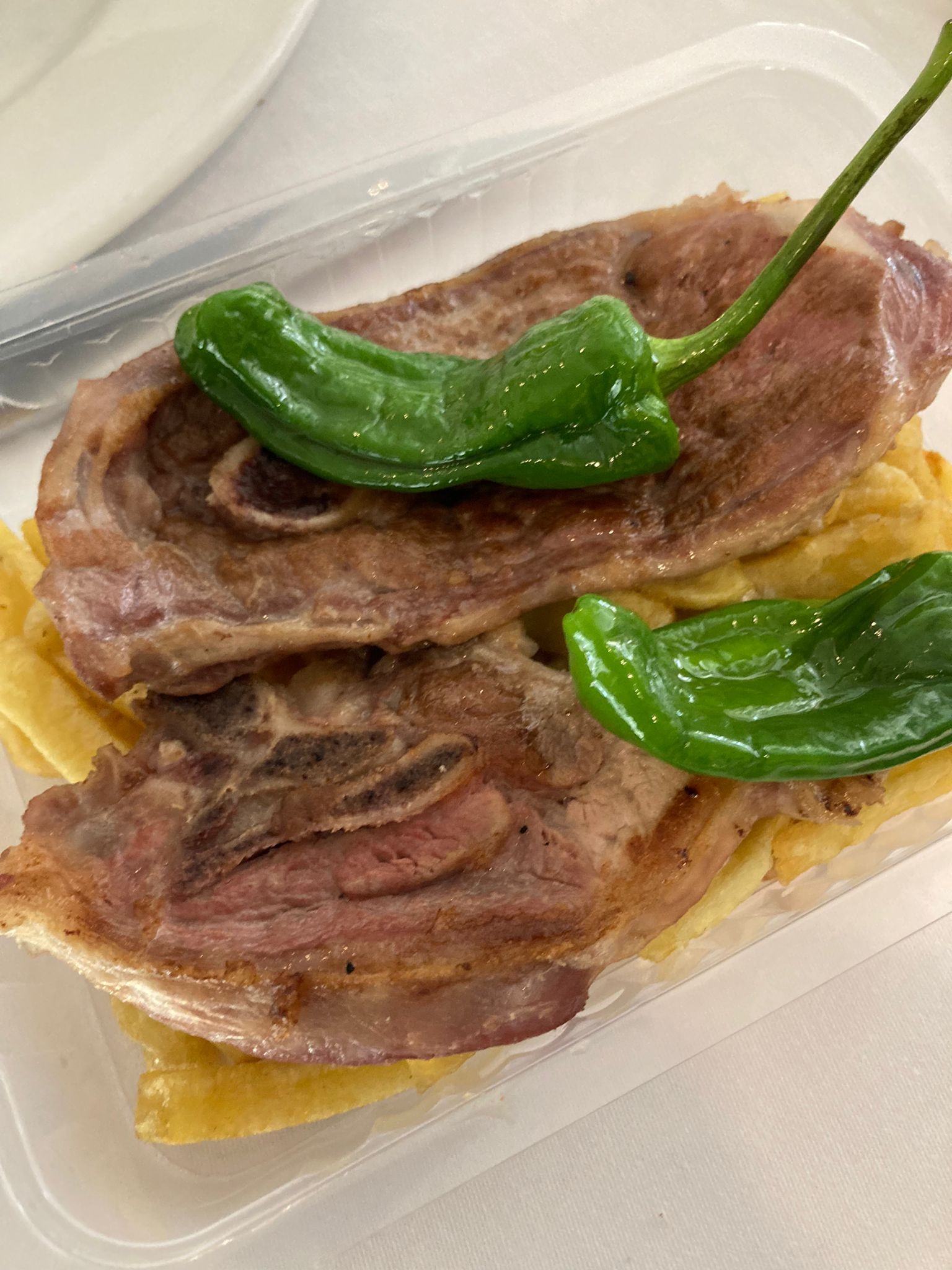 Chuleta de Cordero con Patatas