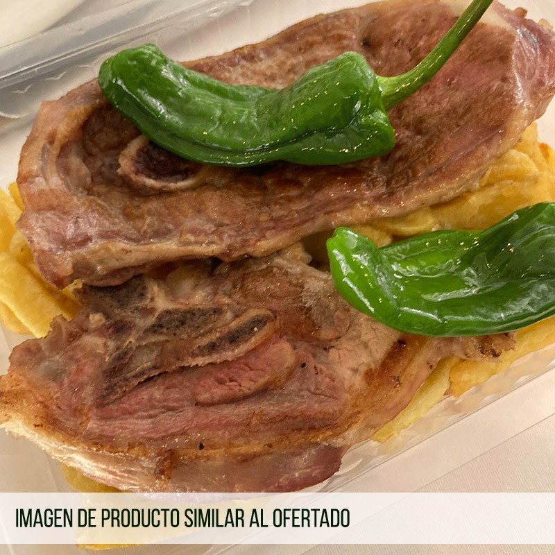Cordero a la Plancha con Ensalada