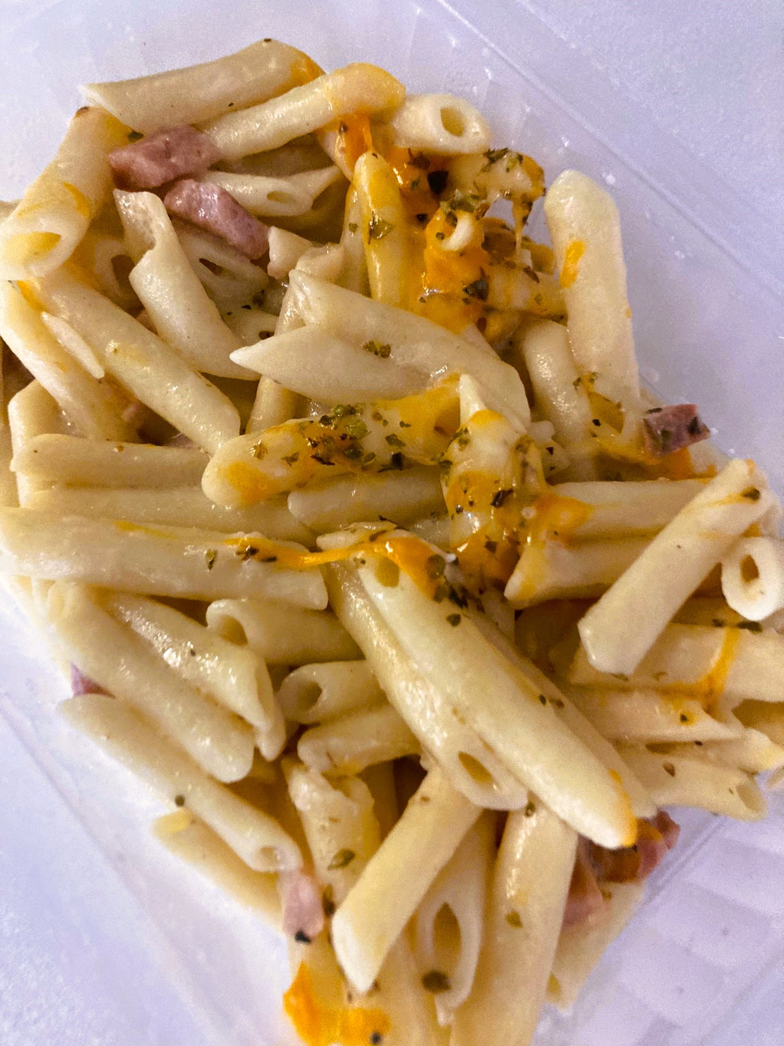 Macarrones Gratinados con Bacon y Bechamel