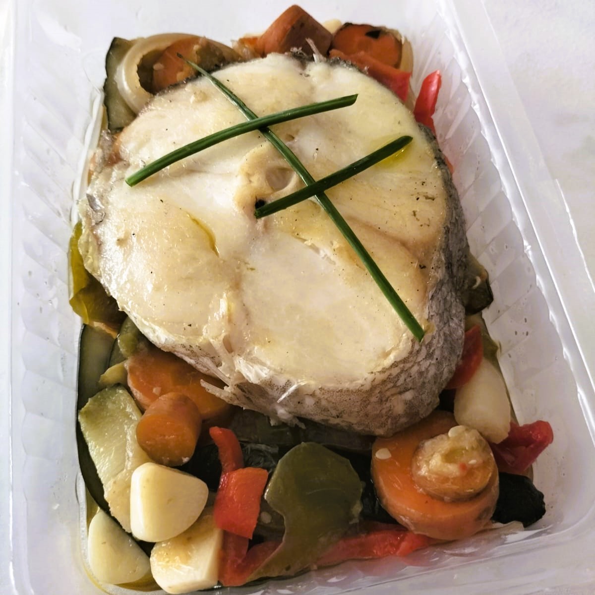 Merluza a la Plancha con Verduras