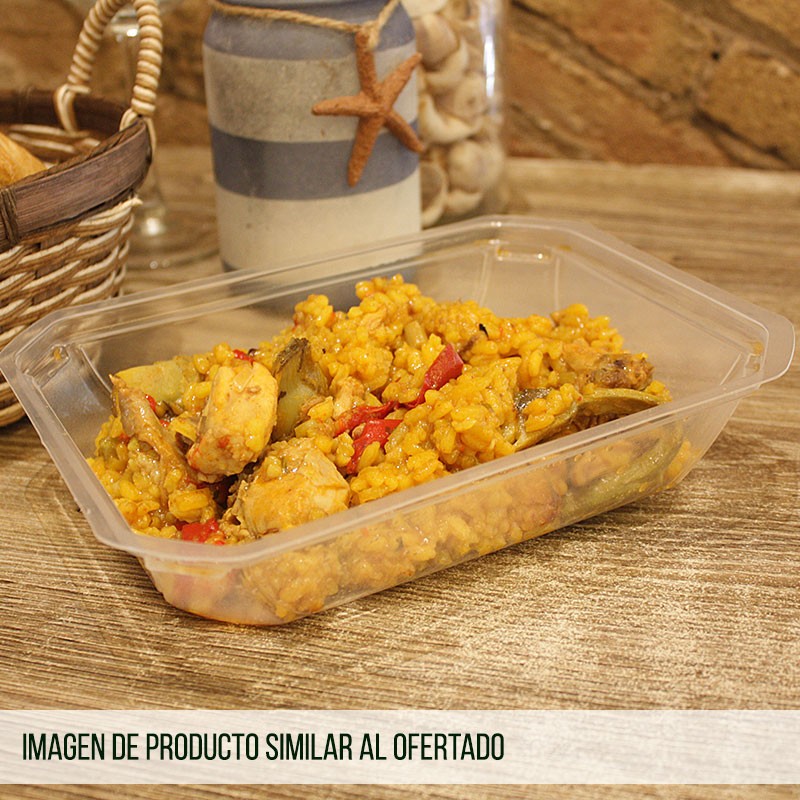 Paella de Costillejas con Verduras