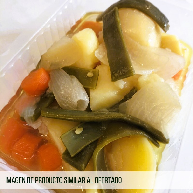 Hervido de Judías, Patatas, Zanahoria y Cebolla