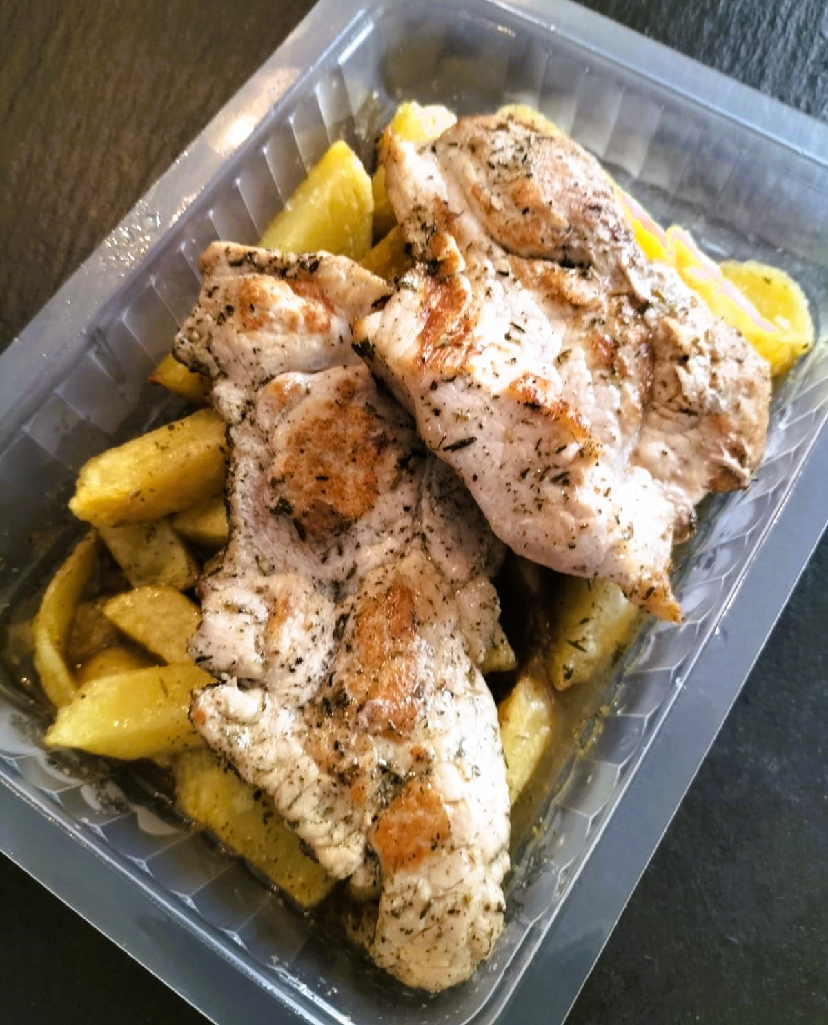 Lomo al Tomillo con Puré de Patatas