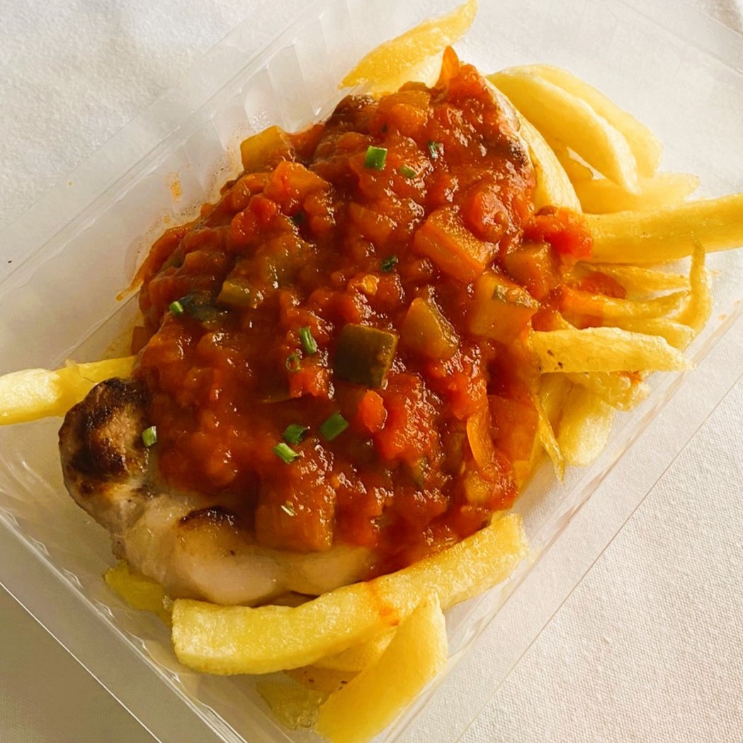 Atún a la Riojana con Patata Fritas