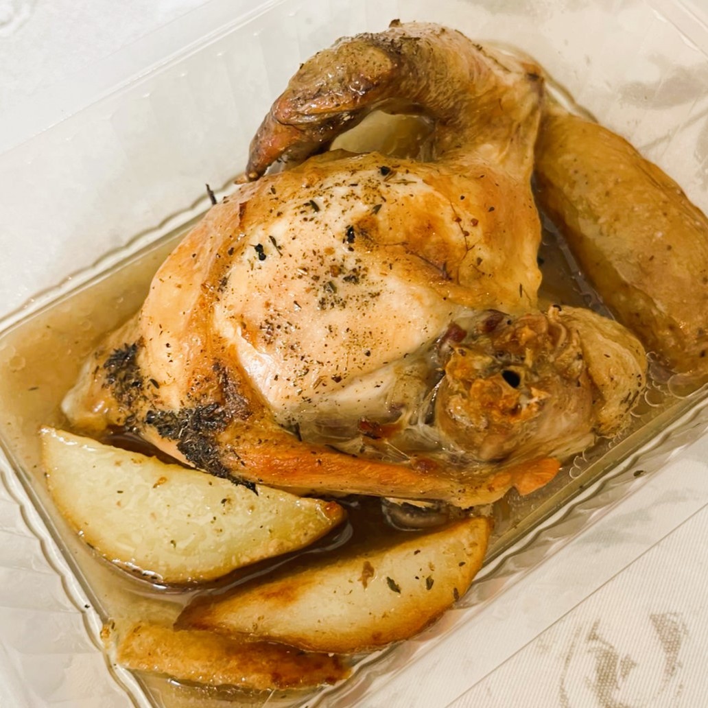 Asado de Pollo con Patatas