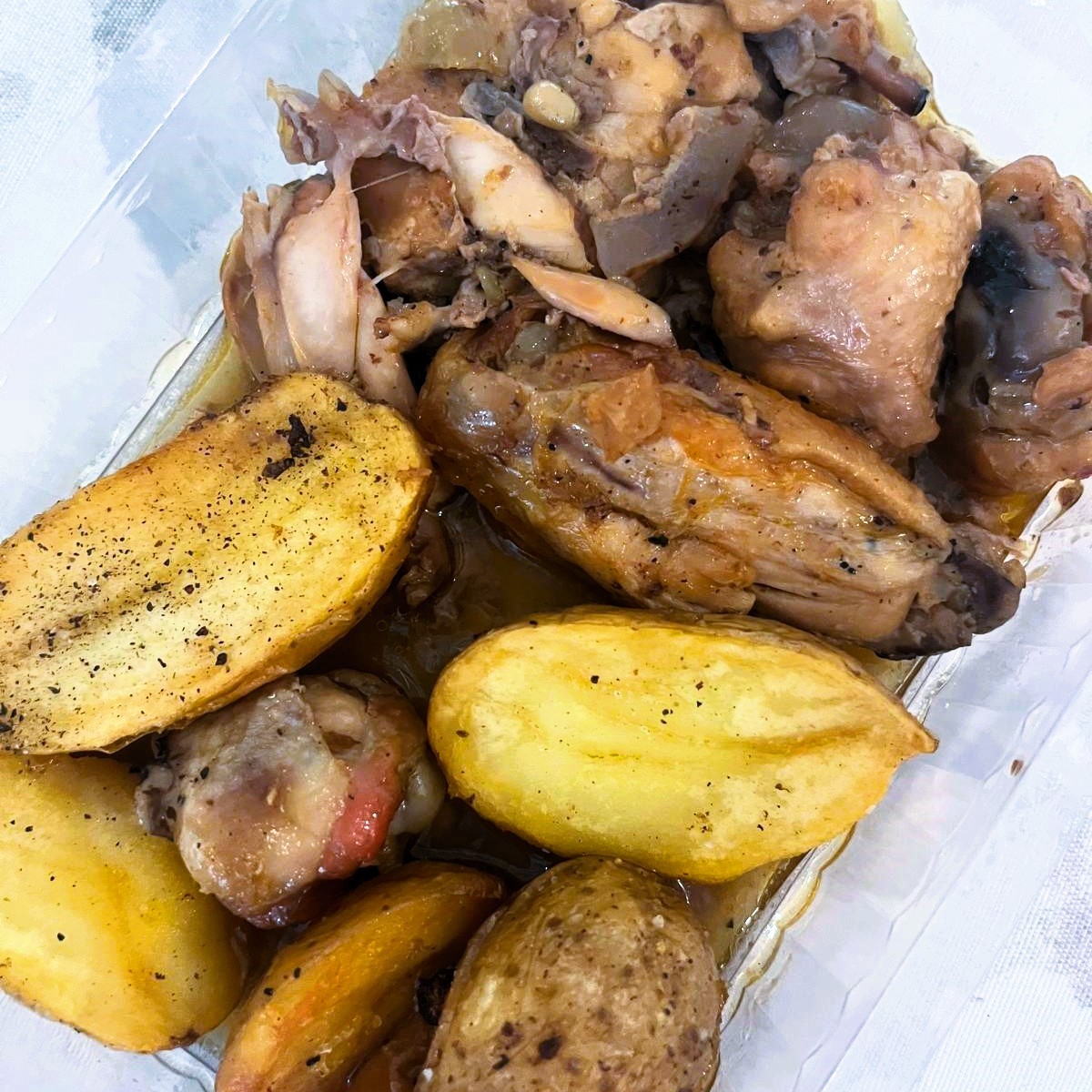 Pollo a la Cerveza con Patatas