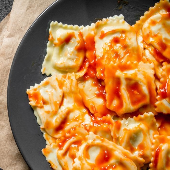 Raviolis a la Arrabiata