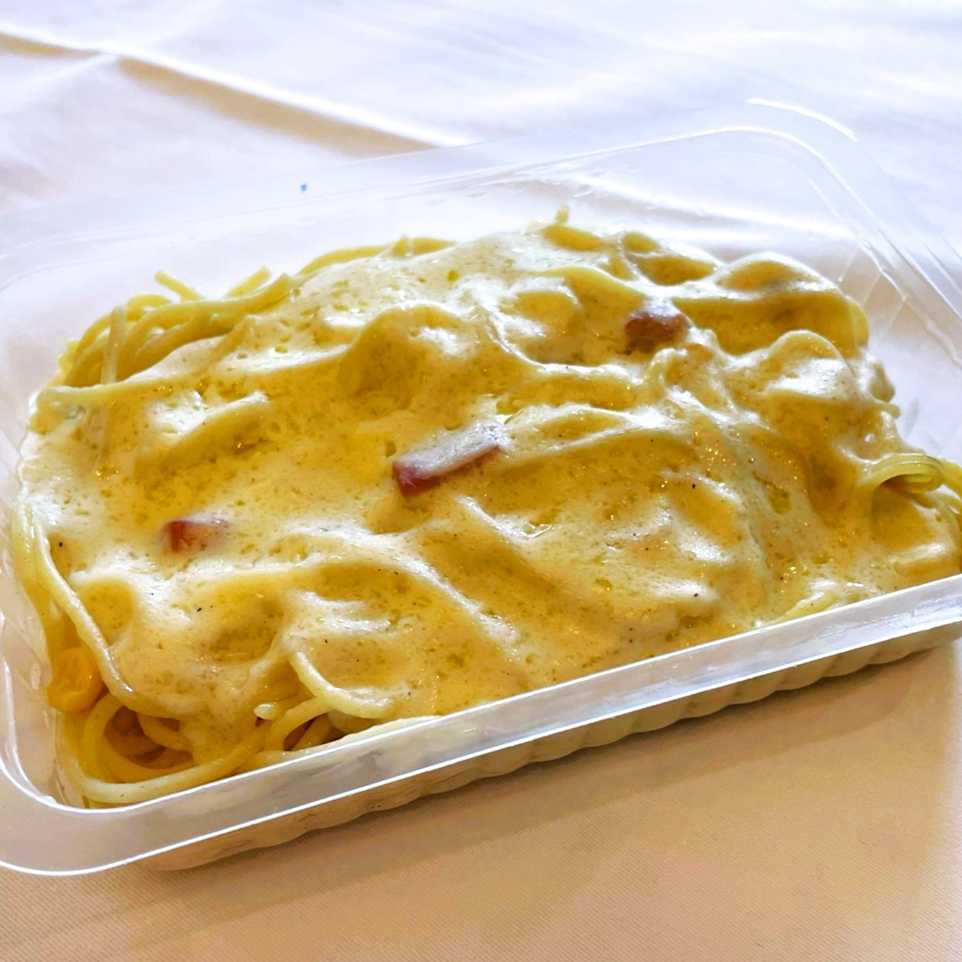 Espaguetis Gratinados con Bacon y Bechamel