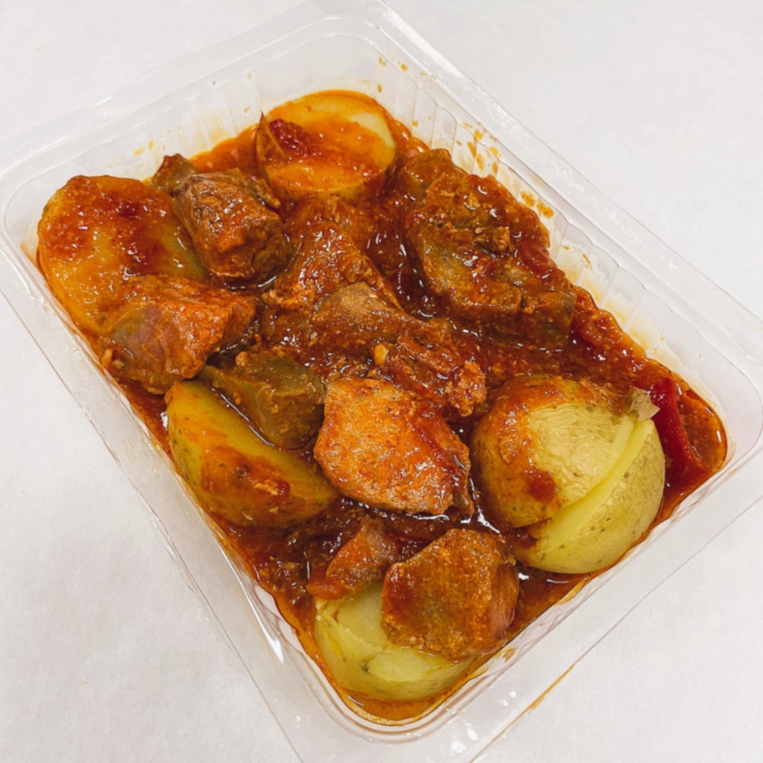 Atún con Tomate y Pimientos y Patata