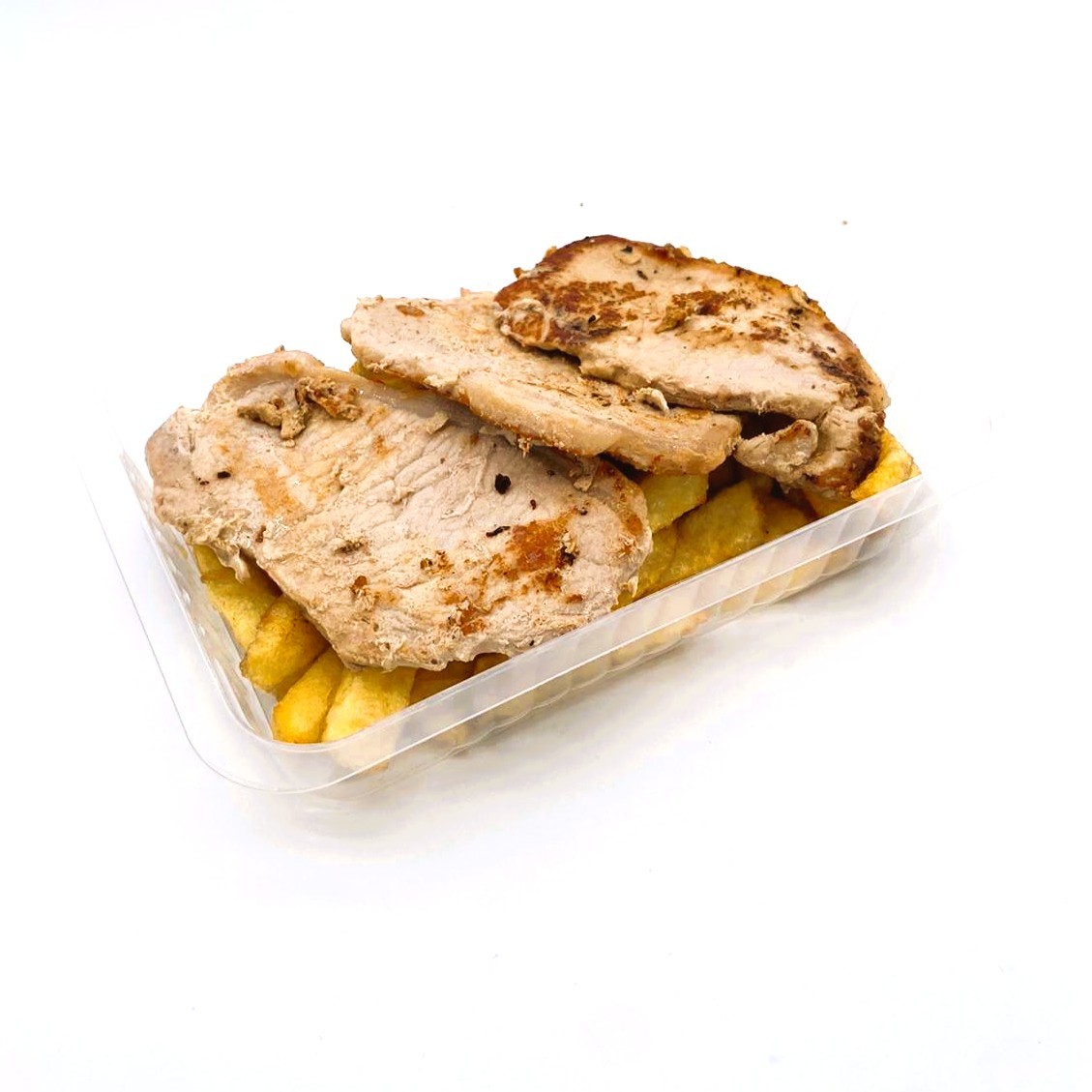 Lomo a la Plancha con Patatas a lo Pobre