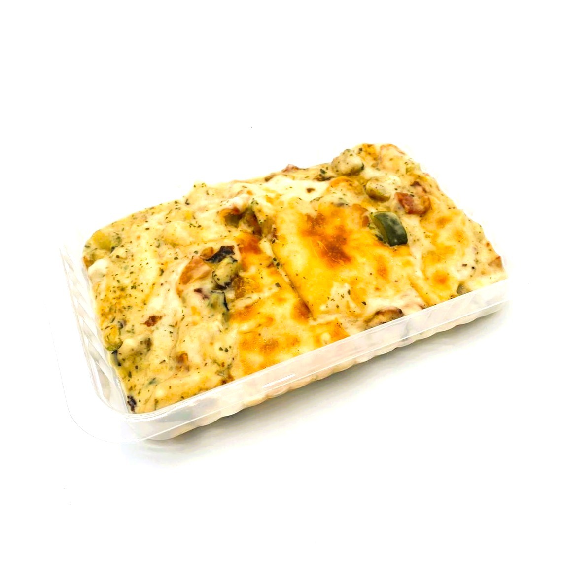 Daditos de Calabacin con Bacon y Bechamel Gratinados