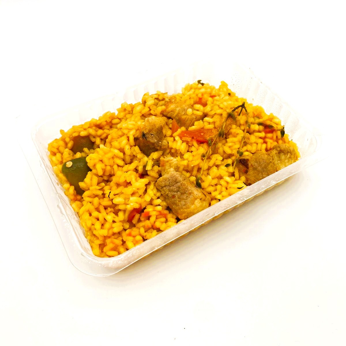 Paella de Secreto, Setas y Verduras