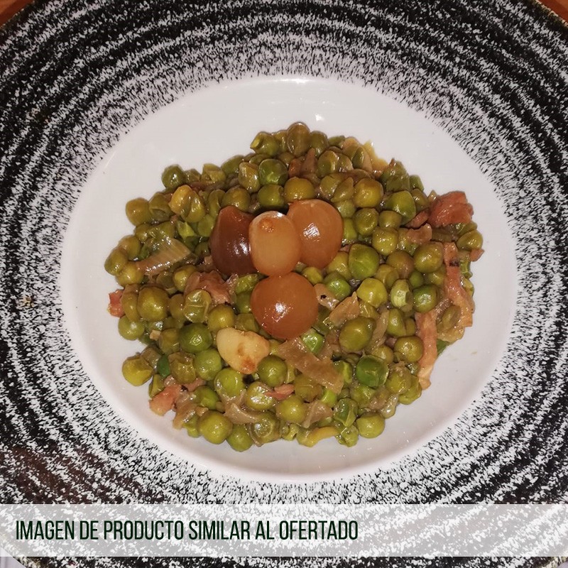 Guisantes con Jamón y Cebolla