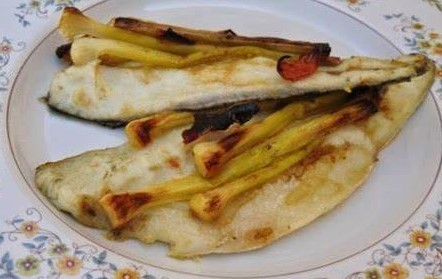 Lubina con Ajetes