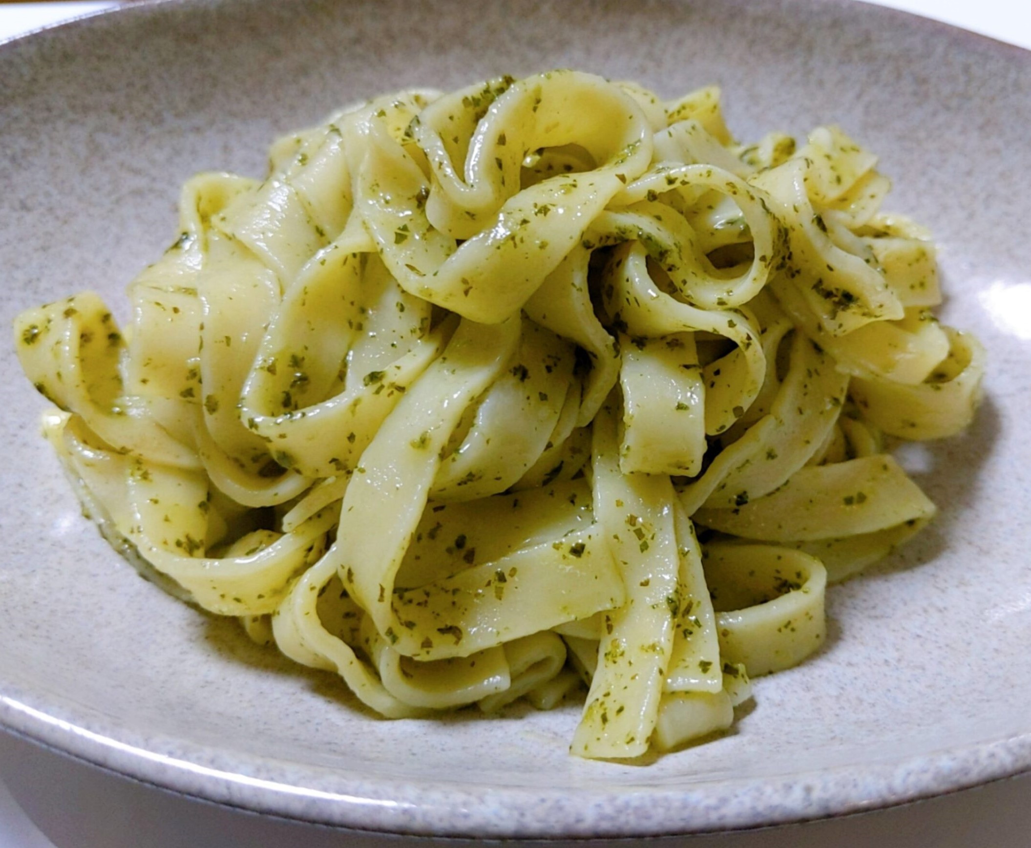 Tagletini Al Pesto verde