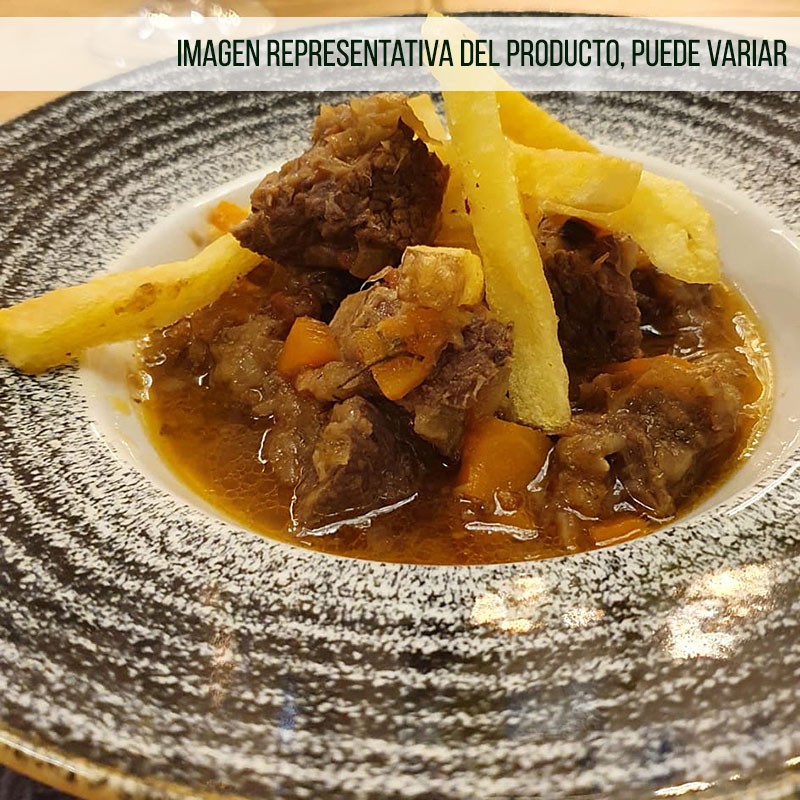 Estofado De Ternera con patatas fritas